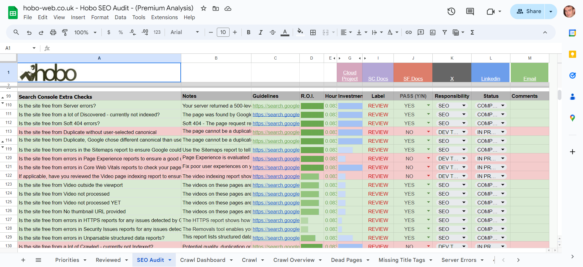seo site audit